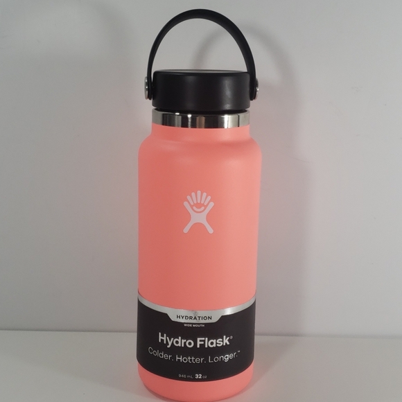 Hydro Flask 32 oz Wide mouth w/flex cap (Hibiscus) - Picture 1 of 6